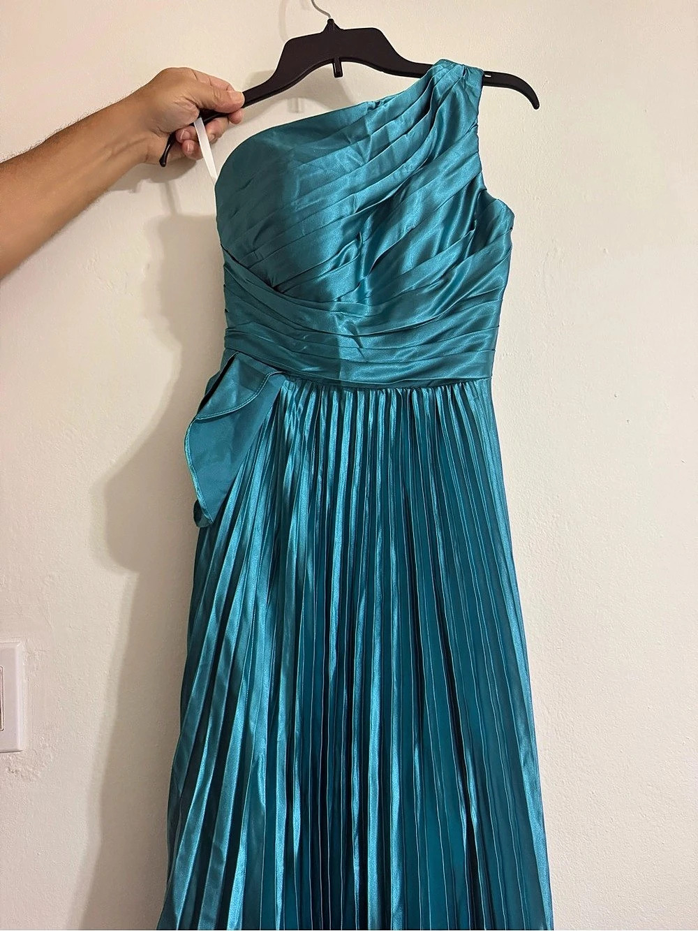 NWT 🩵 ZATERA TEAL SATIN FORMAL DRESS 🩵